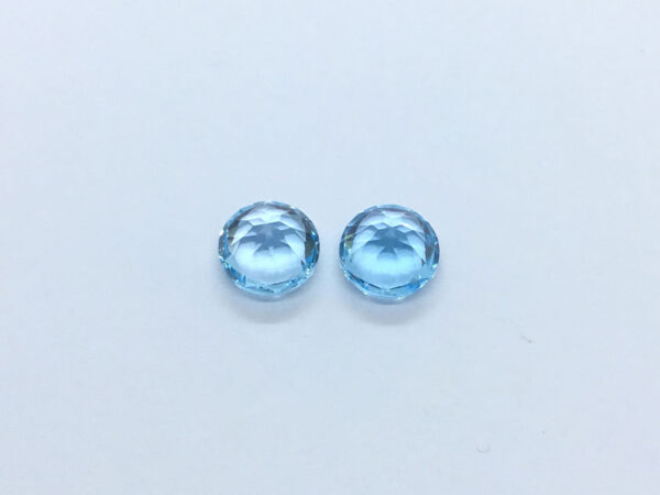 2 Gemstones - Topaz - Sky Blue