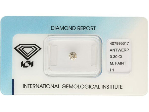 Gemstone - Diamond - M Faint Brown-diamond report